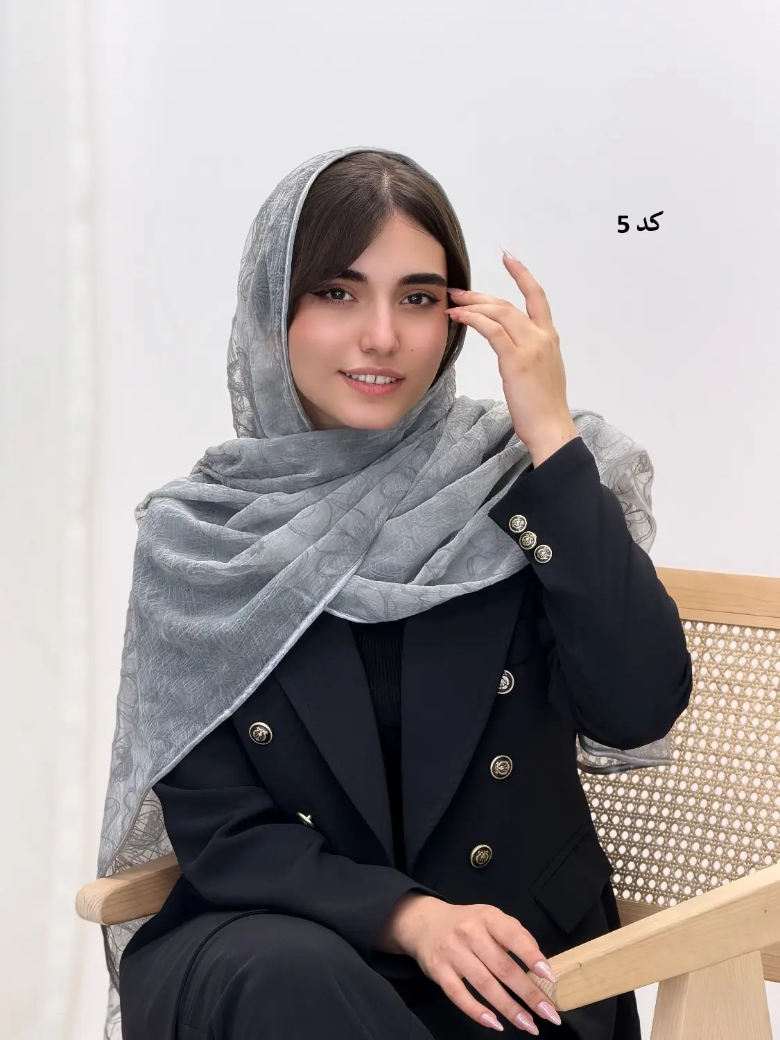 4609-شال حریر گلاره